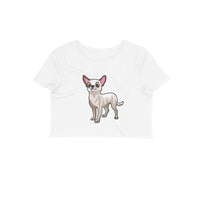 Stepevoli Clothing - Crop Top (Women) - Chatty Chihuahua (12 Colours)