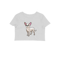 Stepevoli Clothing - Crop Top (Women) - Chatty Chihuahua (12 Colours)