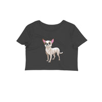 Stepevoli Clothing - Crop Top (Women) - Chatty Chihuahua (12 Colours)