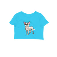 Stepevoli Clothing - Crop Top (Women) - Chatty Chihuahua (12 Colours)