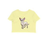 Stepevoli Clothing - Crop Top (Women) - Chatty Chihuahua (12 Colours)