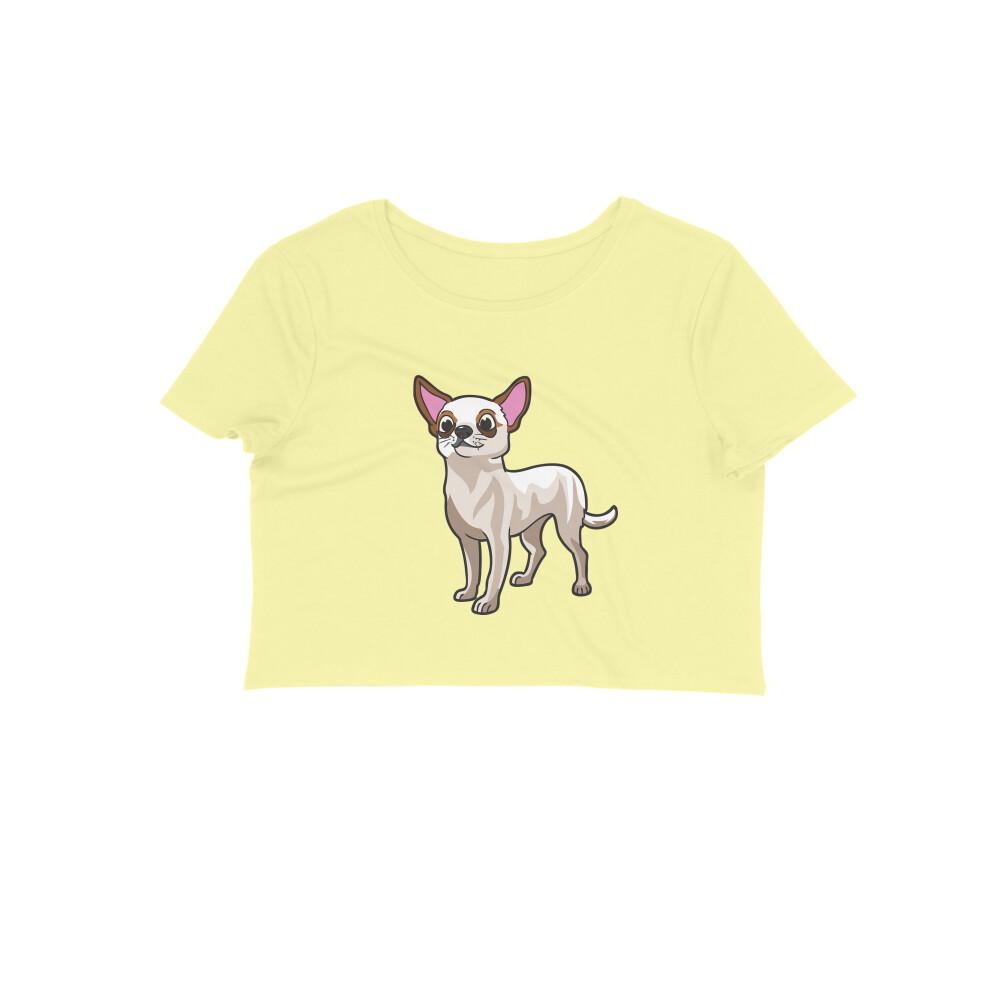 Stepevoli Clothing - Crop Top (Women) - Chatty Chihuahua (12 Colours)