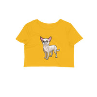 Stepevoli Clothing - Crop Top (Women) - Chatty Chihuahua (12 Colours)