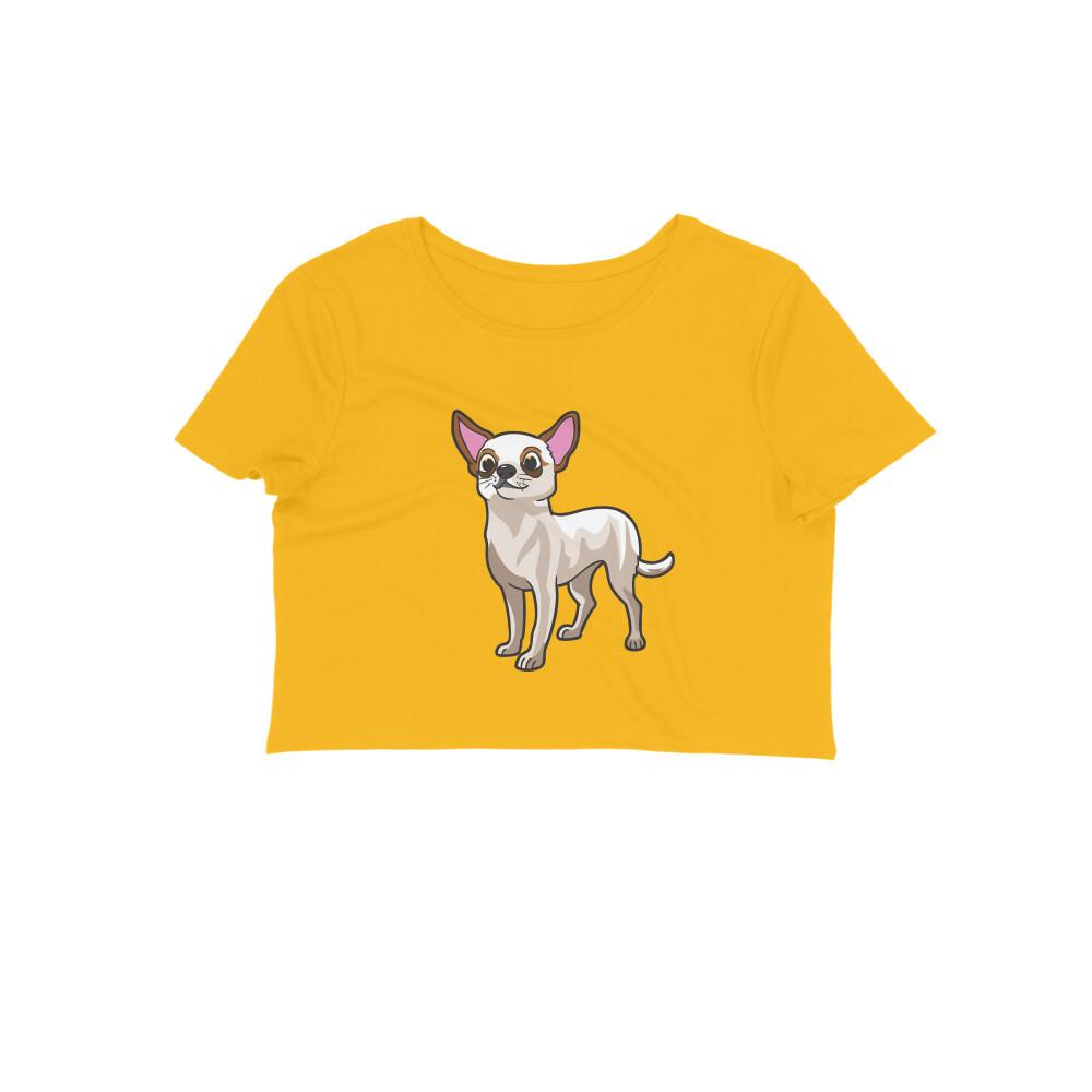 Stepevoli Clothing - Crop Top (Women) - Chatty Chihuahua (12 Colours)