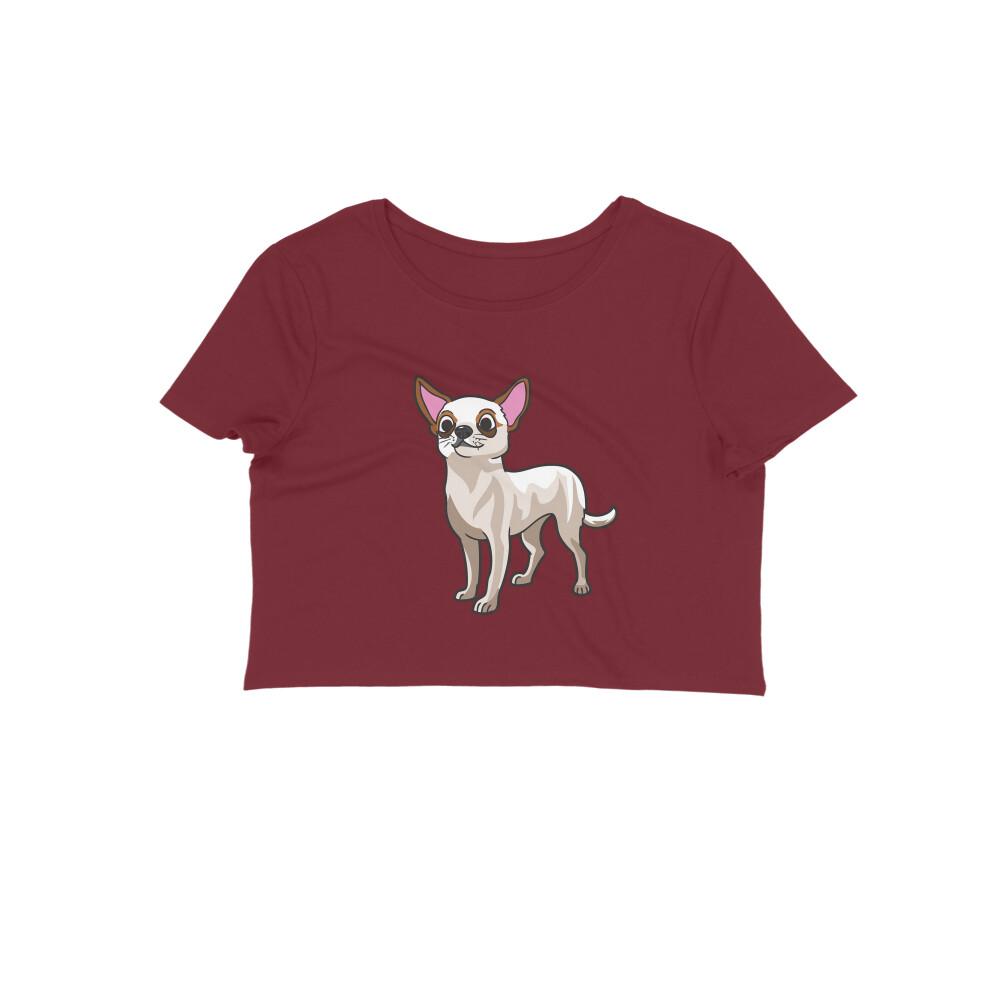 Stepevoli Clothing - Crop Top (Women) - Chatty Chihuahua (12 Colours)