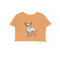 Stepevoli Clothing - Crop Top (Women) - Chatty Chihuahua (12 Colours)
