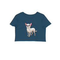 Stepevoli Clothing - Crop Top (Women) - Chatty Chihuahua (12 Colours)