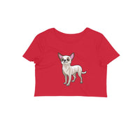 Stepevoli Clothing - Crop Top (Women) - Chatty Chihuahua (12 Colours)