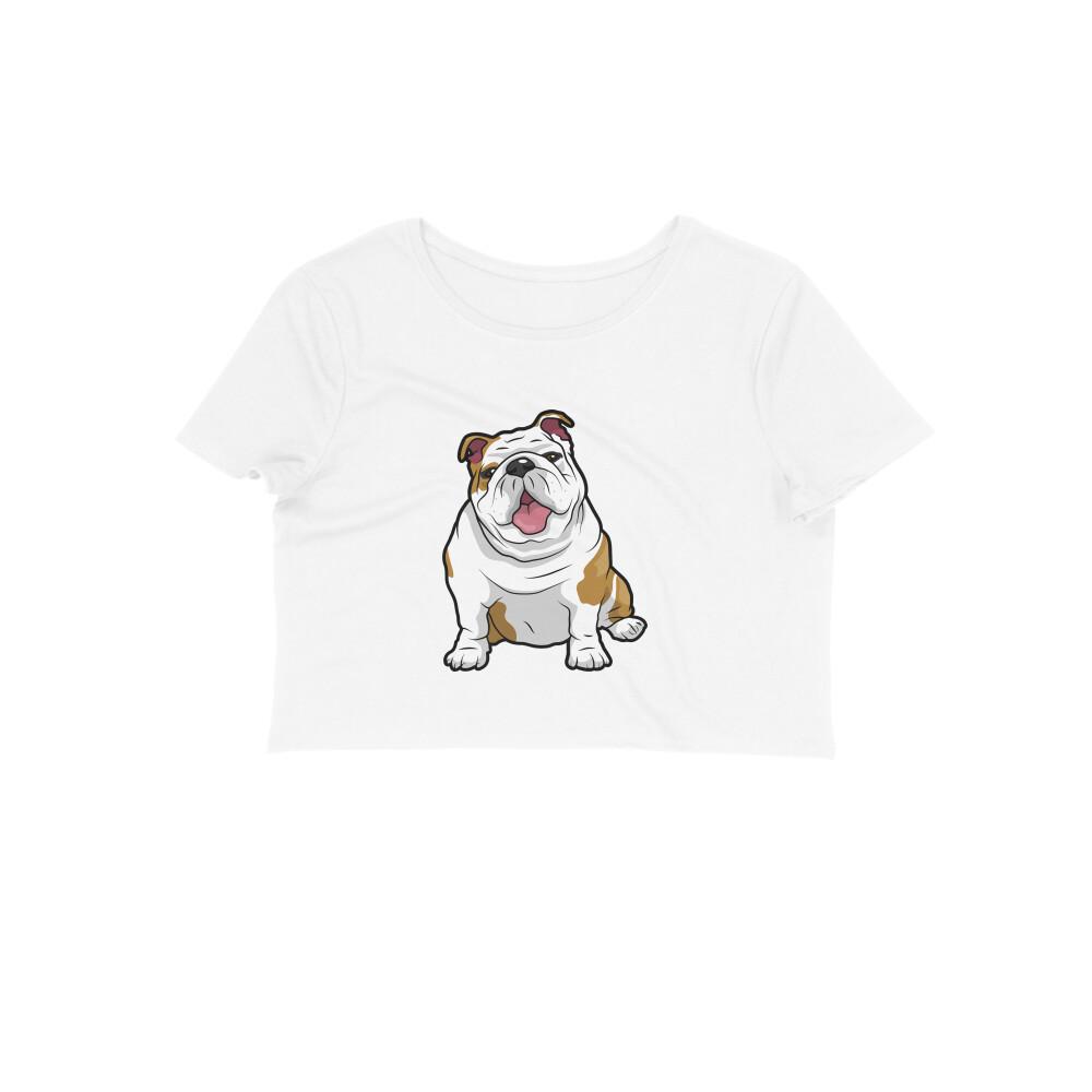 Stepevoli Clothing - Crop Top (Women) - Wringkly Sprinkly Bulldog (12 Colours)