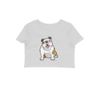 Stepevoli Clothing - Crop Top (Women) - Wringkly Sprinkly Bulldog (12 Colours)