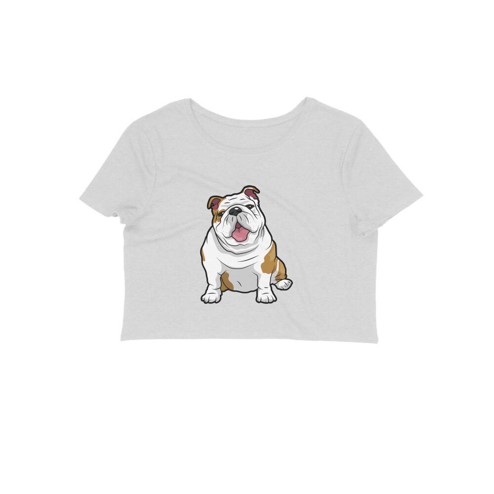 Stepevoli Clothing - Crop Top (Women) - Wringkly Sprinkly Bulldog (12 Colours)