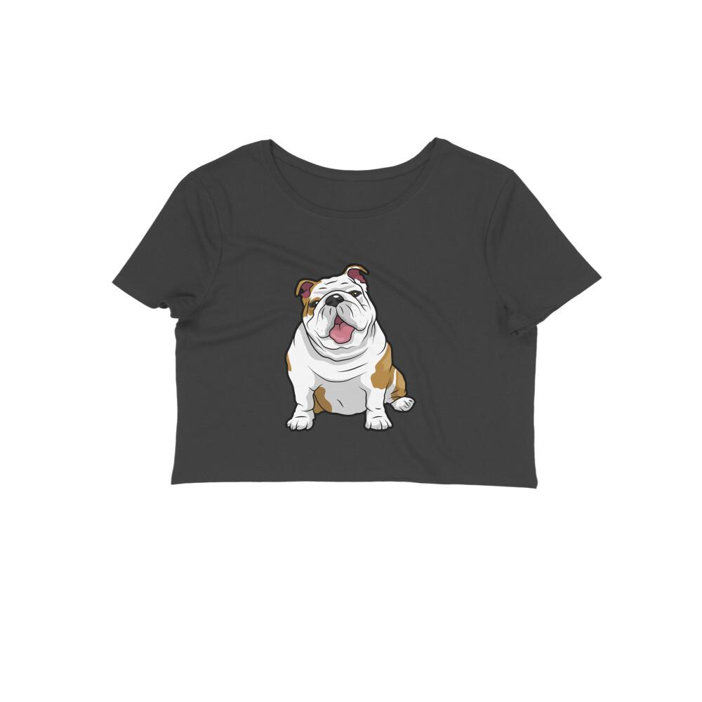 Stepevoli Clothing - Crop Top (Women) - Wringkly Sprinkly Bulldog (12 Colours)
