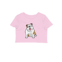 Stepevoli Clothing - Crop Top (Women) - Wringkly Sprinkly Bulldog (12 Colours)