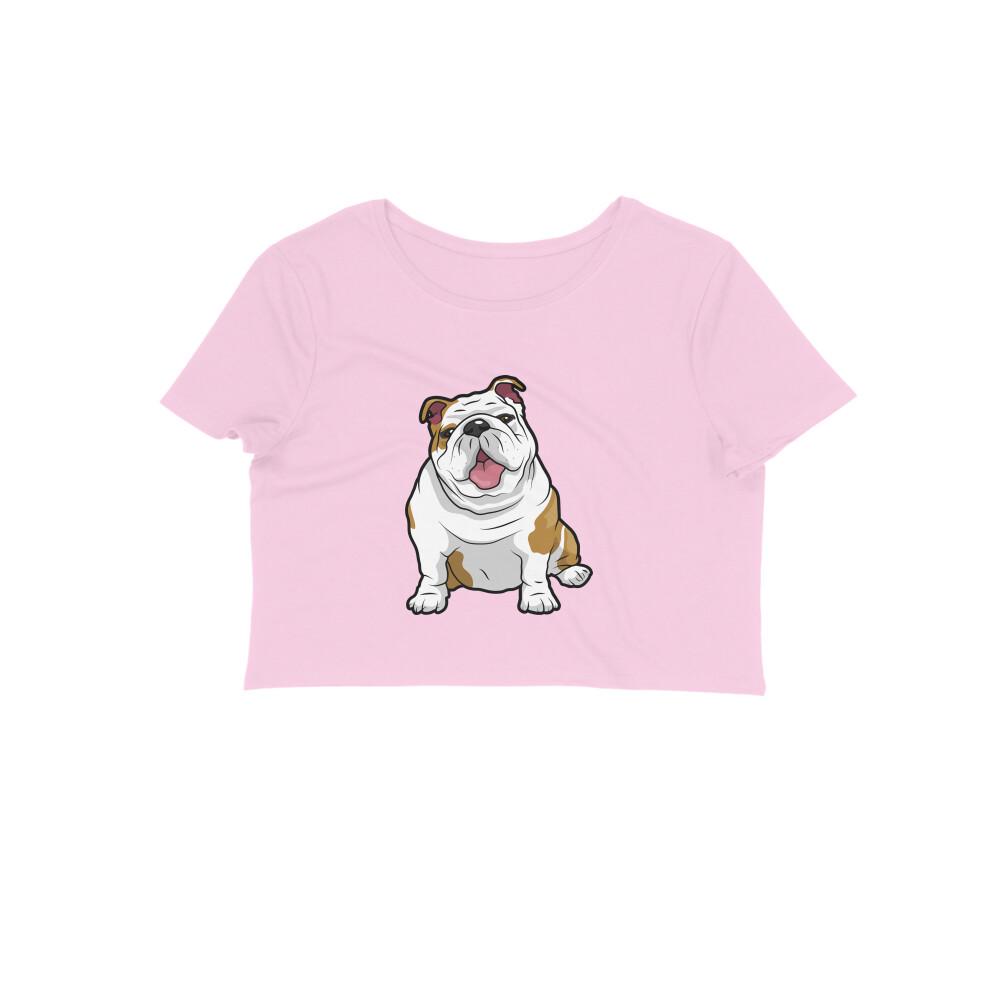 Stepevoli Clothing - Crop Top (Women) - Wringkly Sprinkly Bulldog (12 Colours)