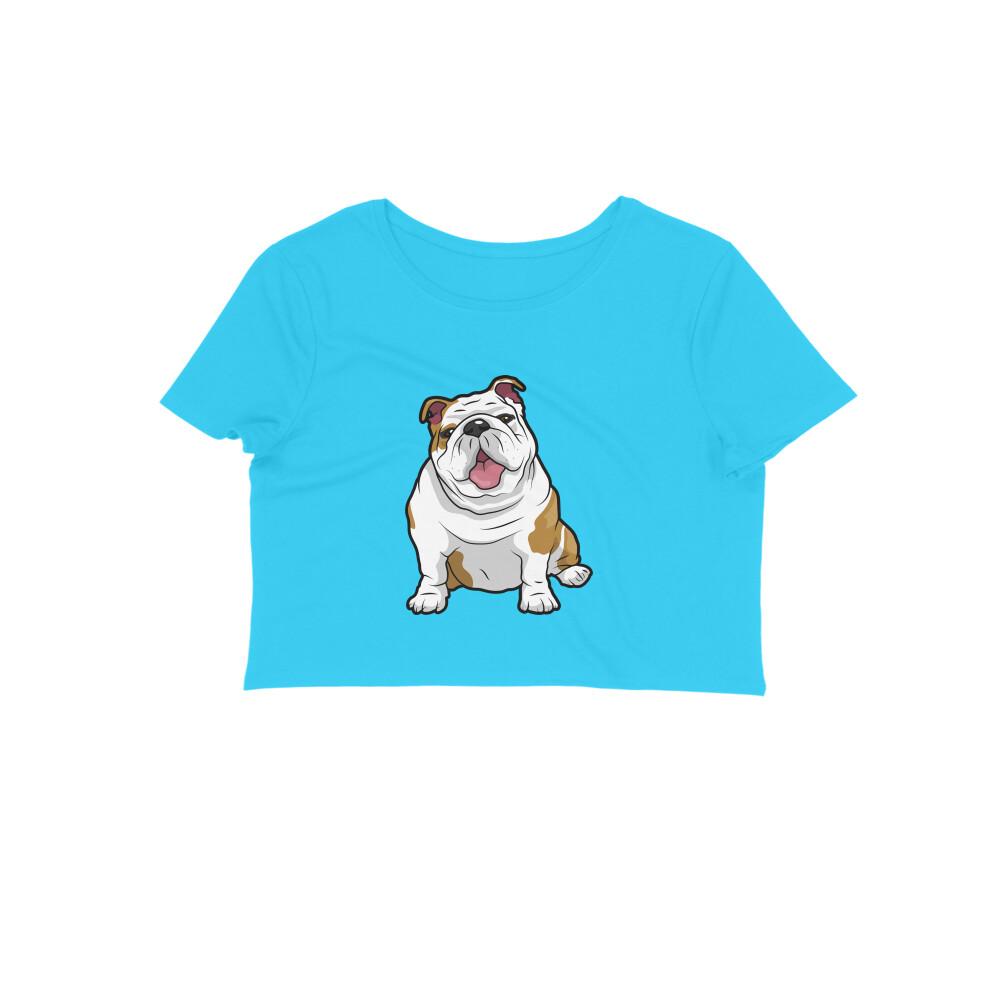 Stepevoli Clothing - Crop Top (Women) - Wringkly Sprinkly Bulldog (12 Colours)