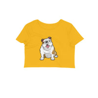 Stepevoli Clothing - Crop Top (Women) - Wringkly Sprinkly Bulldog (12 Colours)