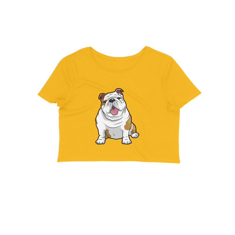 Stepevoli Clothing - Crop Top (Women) - Wringkly Sprinkly Bulldog (12 Colours)