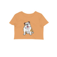 Stepevoli Clothing - Crop Top (Women) - Wringkly Sprinkly Bulldog (12 Colours)
