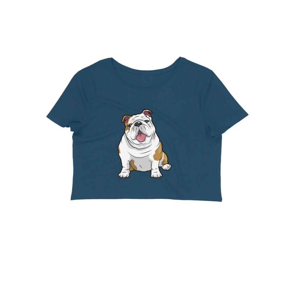 Stepevoli Clothing - Crop Top (Women) - Wringkly Sprinkly Bulldog (12 Colours)