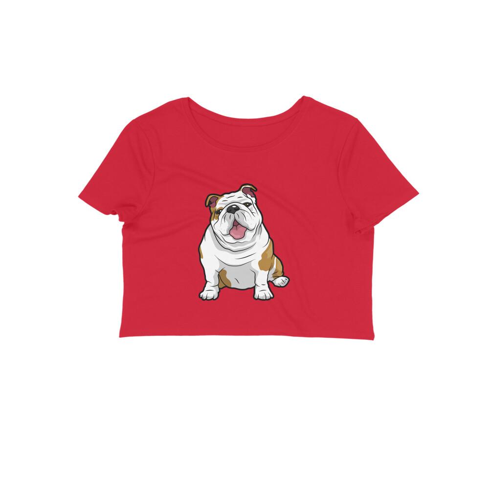 Stepevoli Clothing - Crop Top (Women) - Wringkly Sprinkly Bulldog (12 Colours)