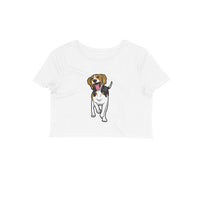 Stepevoli Clothing - Crop Top (Women) - Fun Loving Beagle (12 Colours)