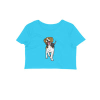 Stepevoli Clothing - Crop Top (Women) - Fun Loving Beagle (12 Colours)