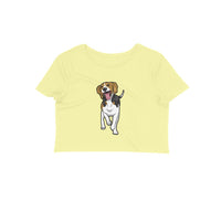 Stepevoli Clothing - Crop Top (Women) - Fun Loving Beagle (12 Colours)