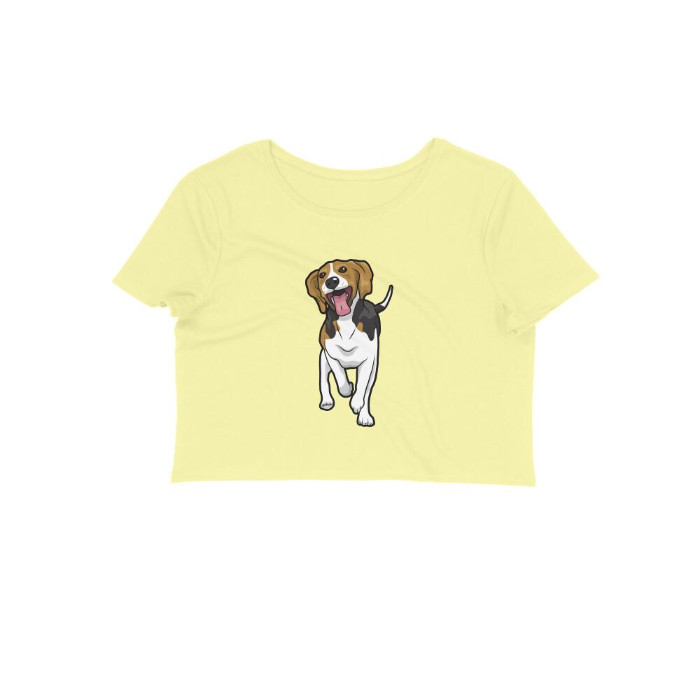 Stepevoli Clothing - Crop Top (Women) - Fun Loving Beagle (12 Colours)