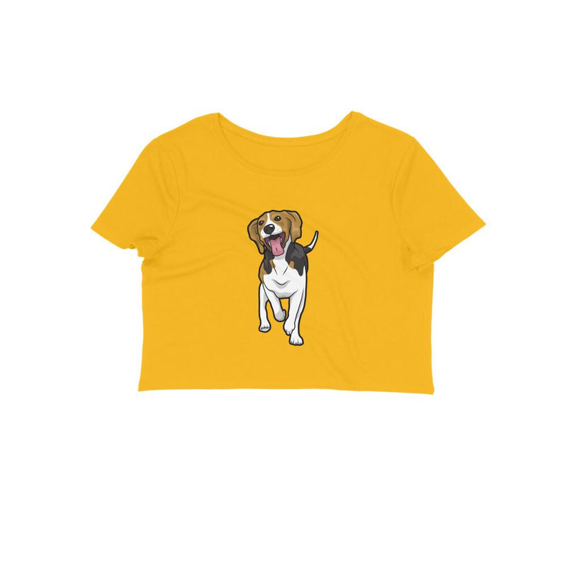 Stepevoli Clothing - Crop Top (Women) - Fun Loving Beagle (12 Colours)