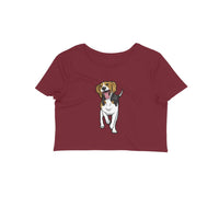 Stepevoli Clothing - Crop Top (Women) - Fun Loving Beagle (12 Colours)