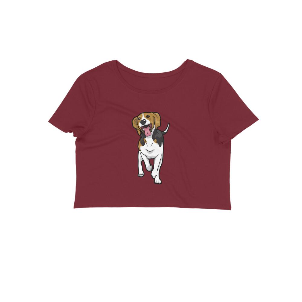 Stepevoli Clothing - Crop Top (Women) - Fun Loving Beagle (12 Colours)