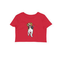 Stepevoli Clothing - Crop Top (Women) - Fun Loving Beagle (12 Colours)