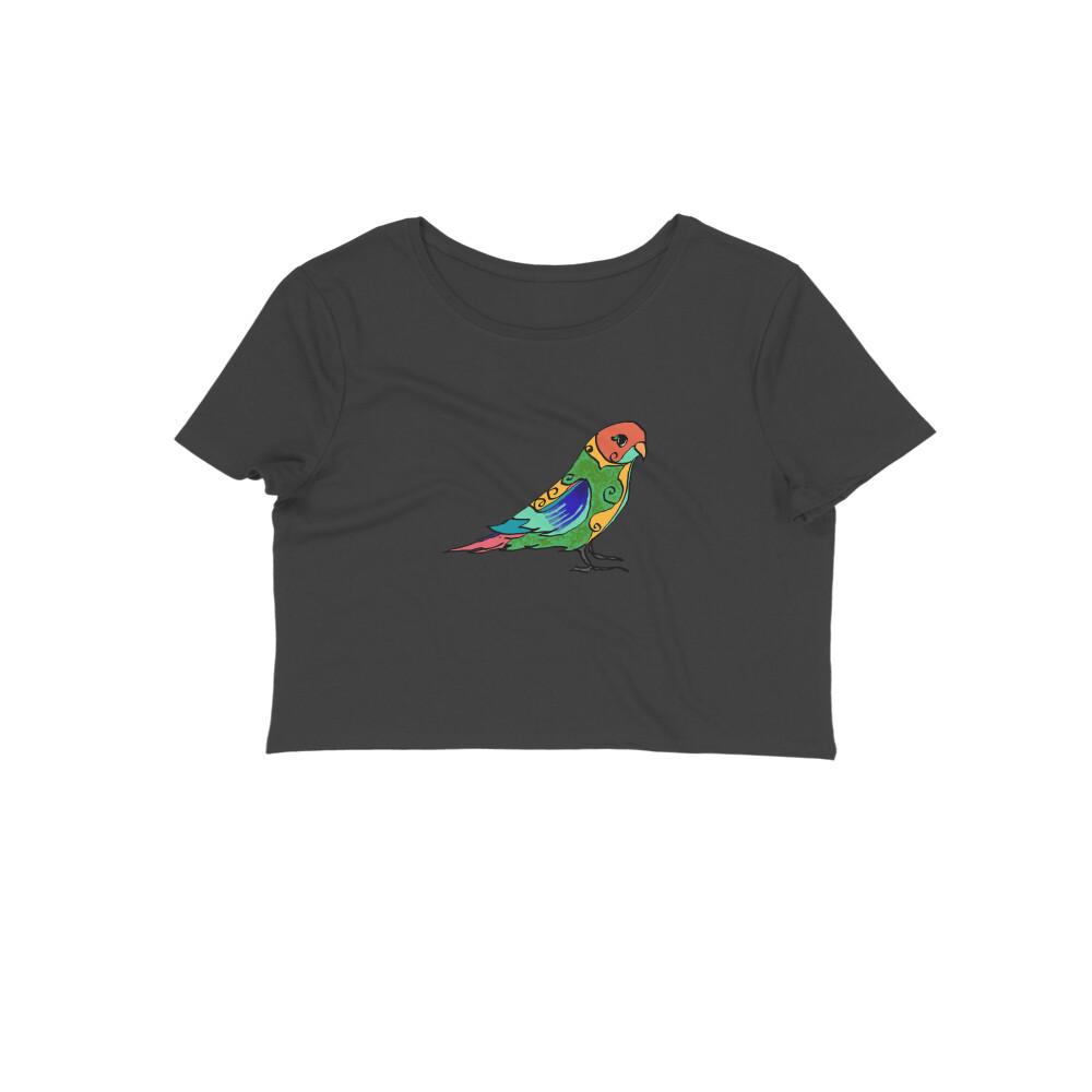 Stepevoli Clothing - Crop Top (Women) - Pretty Jandaya Parakeet (12 Colours)