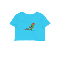 Stepevoli Clothing - Crop Top (Women) - Pretty Jandaya Parakeet (12 Colours)
