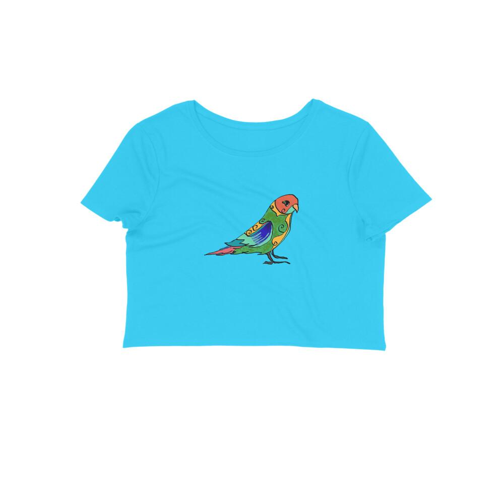 Stepevoli Clothing - Crop Top (Women) - Pretty Jandaya Parakeet (12 Colours)