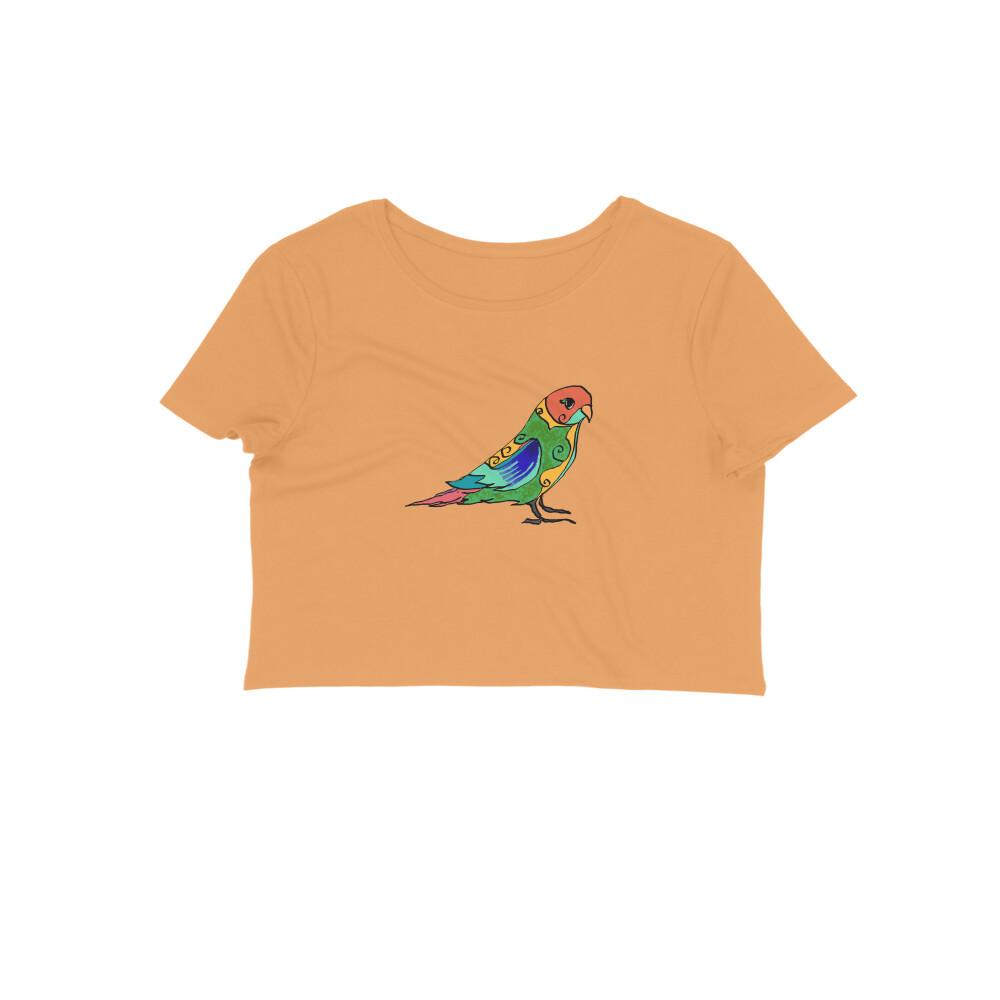 Stepevoli Clothing - Crop Top (Women) - Pretty Jandaya Parakeet (12 Colours)