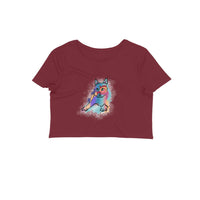Stepevoli Clothing - Crop Top (Women) - Russian Blue Sparkle Cat (12 Colours)