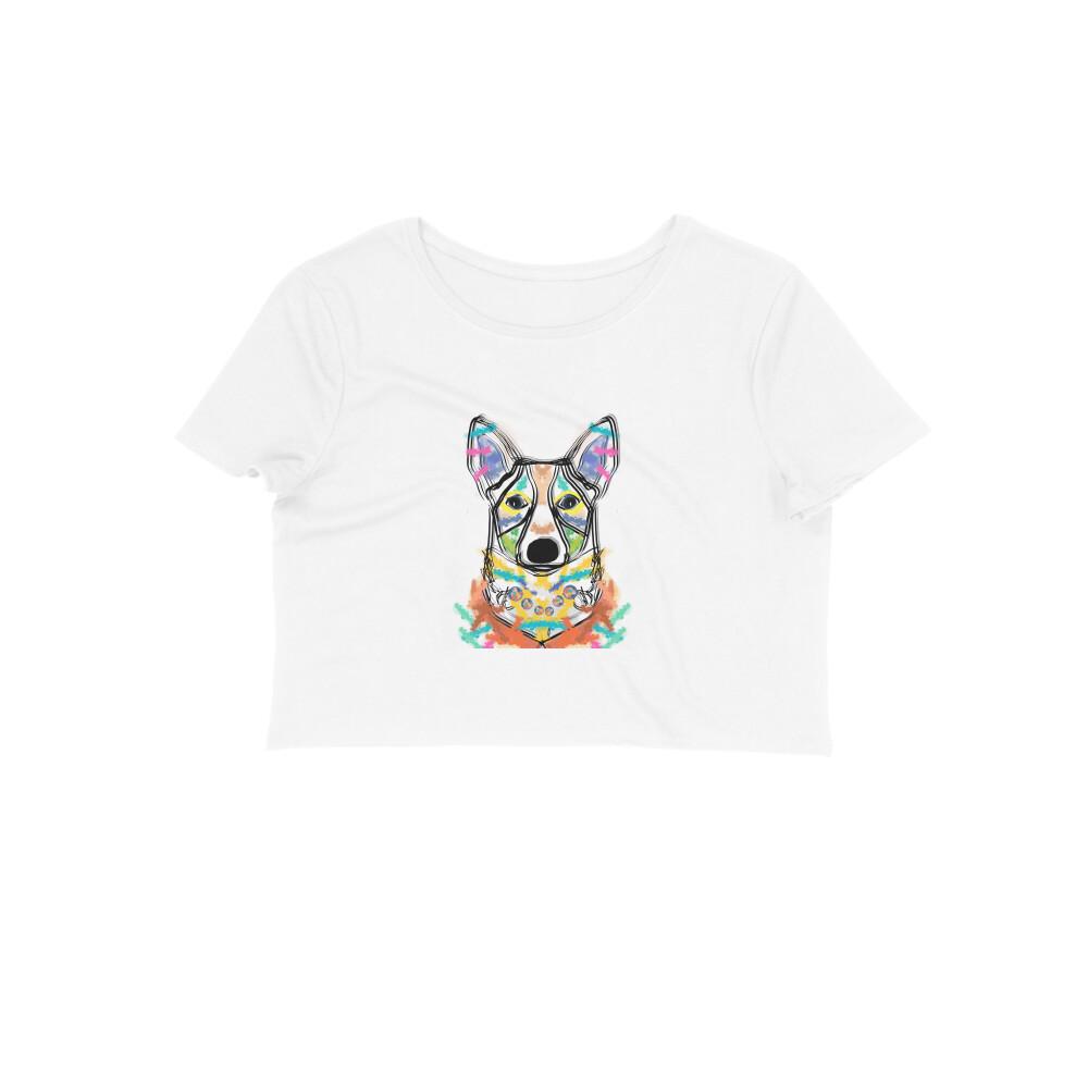 Stepevoli Clothing - Crop Top (Women) - Happy Corgi (11 Colours)