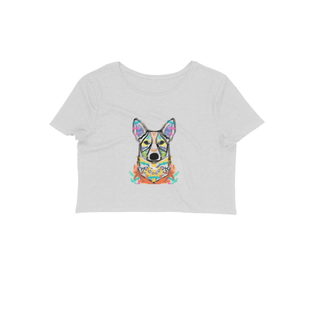 Stepevoli Clothing - Crop Top (Women) - Happy Corgi (11 Colours)