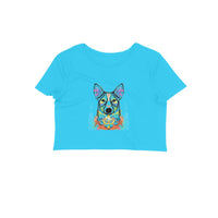 Stepevoli Clothing - Crop Top (Women) - Happy Corgi (11 Colours)