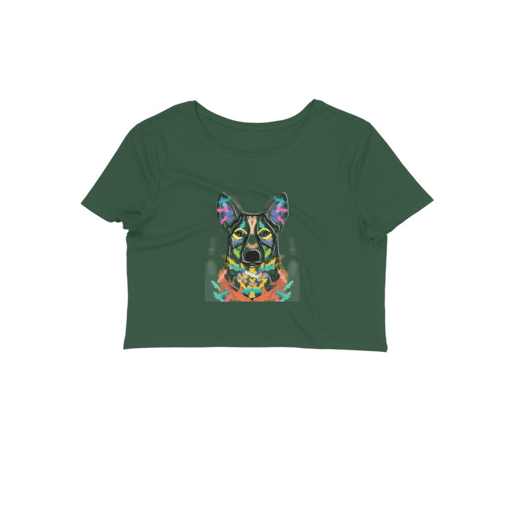 Stepevoli Clothing - Crop Top (Women) - Happy Corgi (11 Colours)