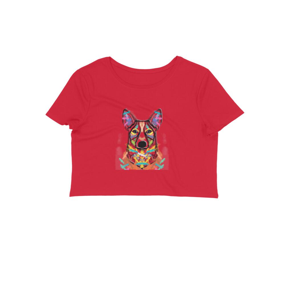 Stepevoli Clothing - Crop Top (Women) - Happy Corgi (11 Colours)