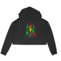 Stepevoli Clothing - Crop Hoodie (Women) - Sassy Kitties (6 Colours)