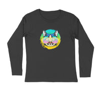 Stepevoli Clothing - Full Sleeves Round Neck (Men) - Cat With Glasses (7 Colours)