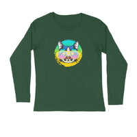 Stepevoli Clothing - Full Sleeves Round Neck (Men) - Cat With Glasses (7 Colours)