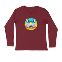 Stepevoli Clothing - Full Sleeves Round Neck (Men) - Cat With Glasses (7 Colours)