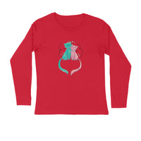 Stepevoli Clothing - Full Sleeves Round Neck (Men) - Cats In Love (7 Colours)