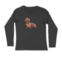 Stepevoli Clothing - Full Sleeves Round Neck (Men) - Dash Dash Dachshund (7 Colours)
