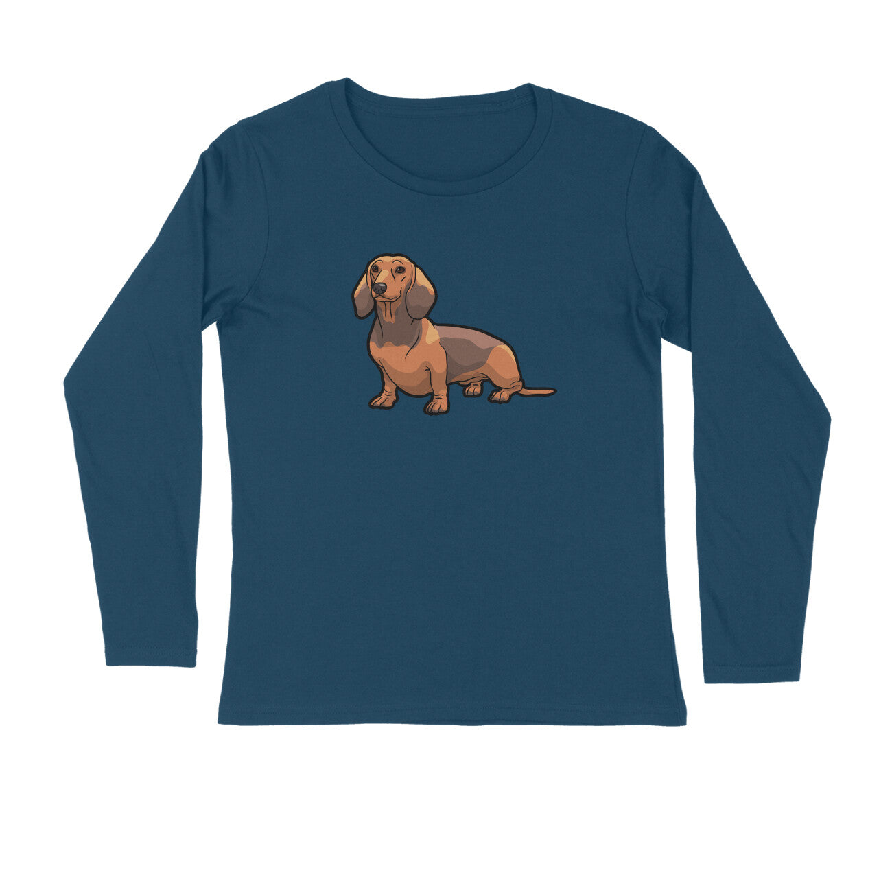 Stepevoli Clothing - Full Sleeves Round Neck (Men) - Dash Dash Dachshund (7 Colours)