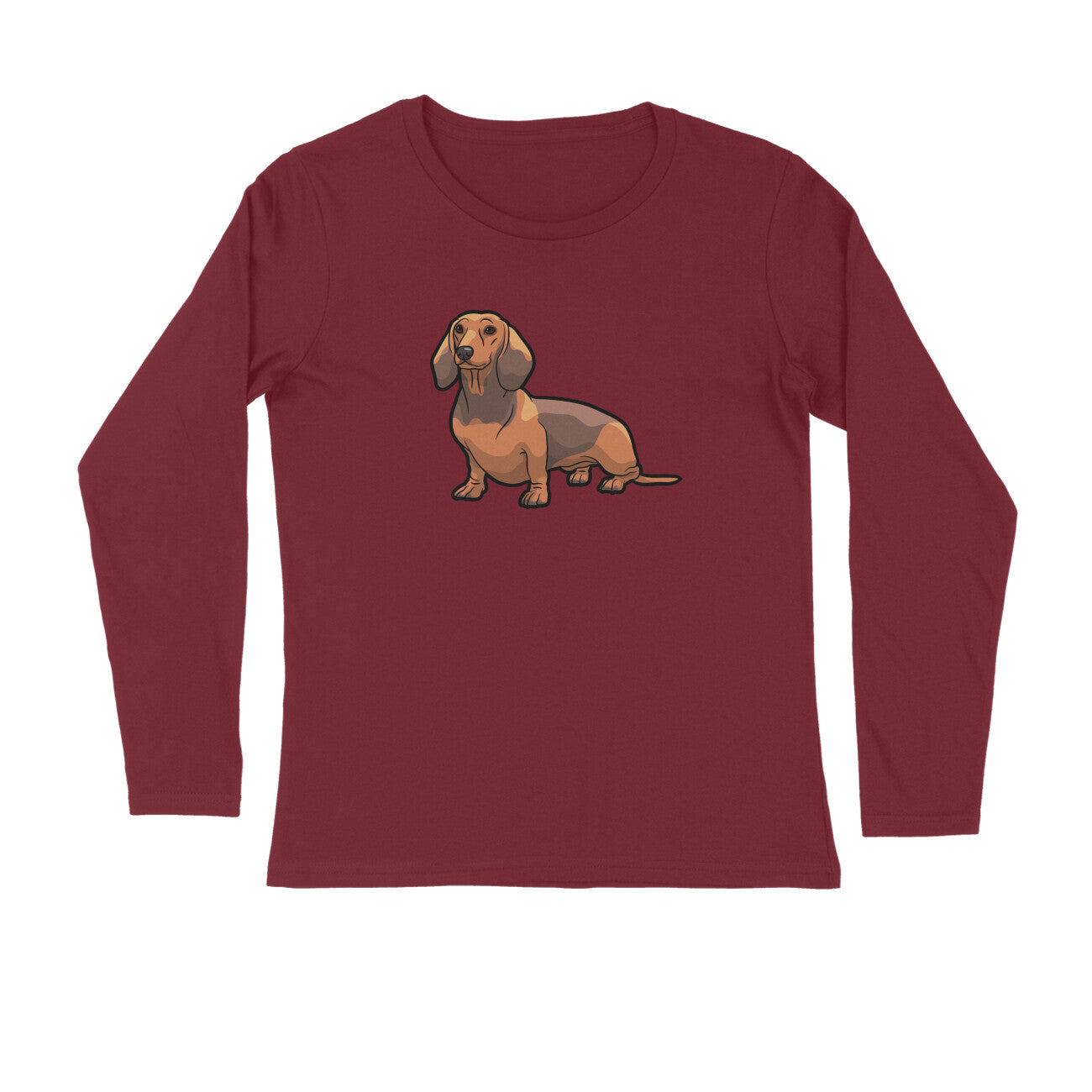 Stepevoli Clothing - Full Sleeves Round Neck (Men) - Dash Dash Dachshund (7 Colours)